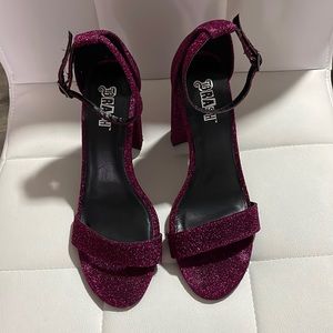 Brash heel Glitter sandal Size Us 8